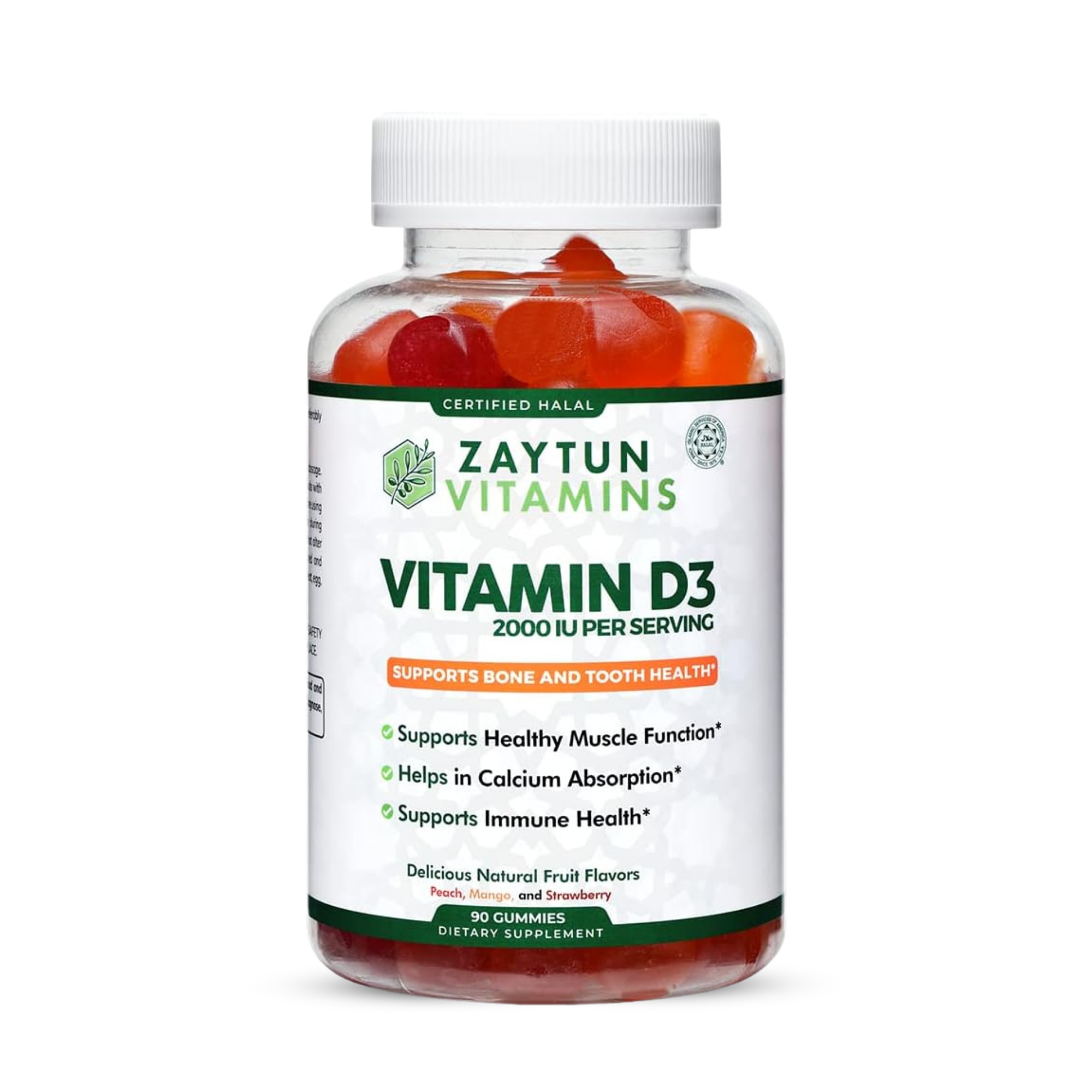 Halal Vitamin D3 2000IU Gummies