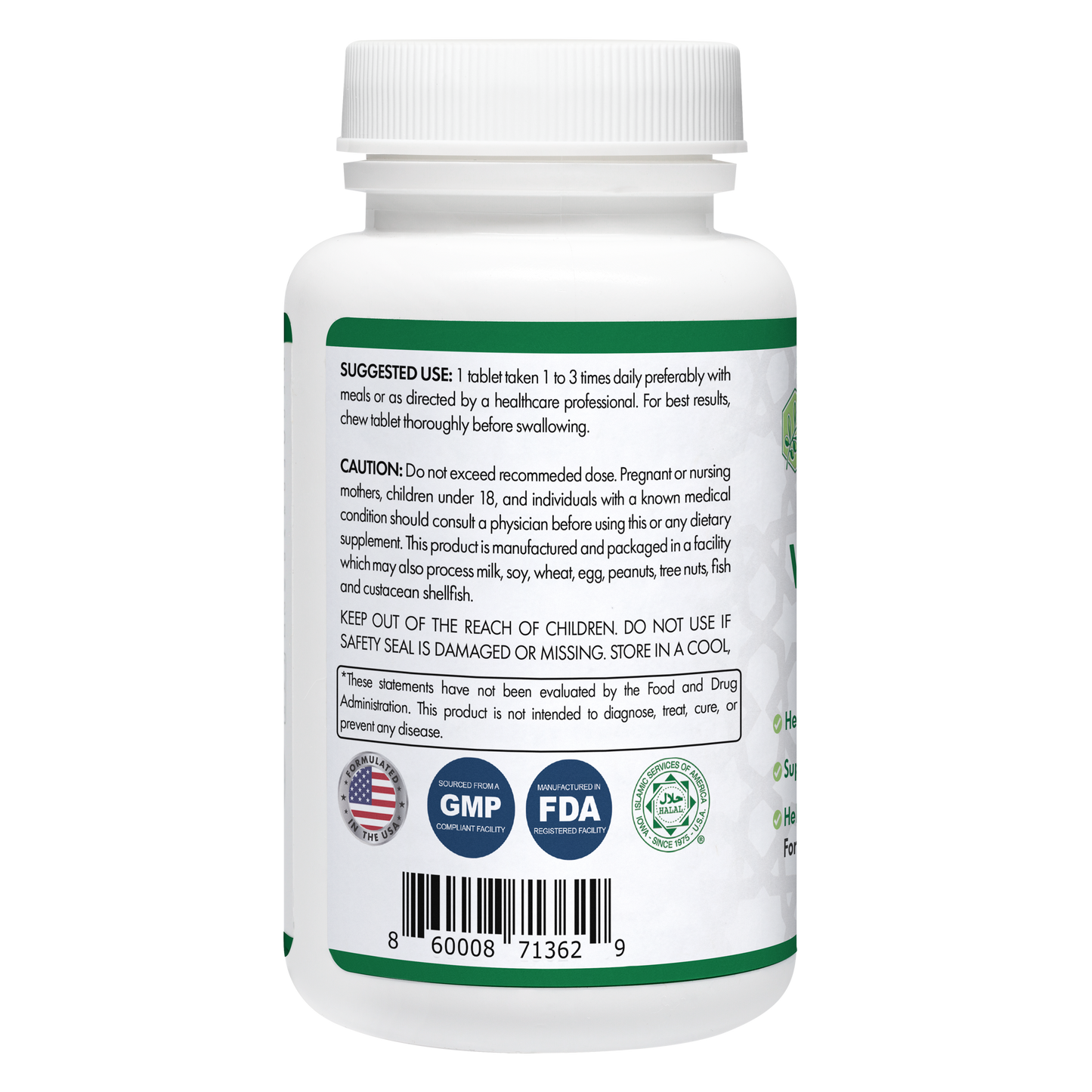 Halal Vitamin B-12 Chewable Tablets