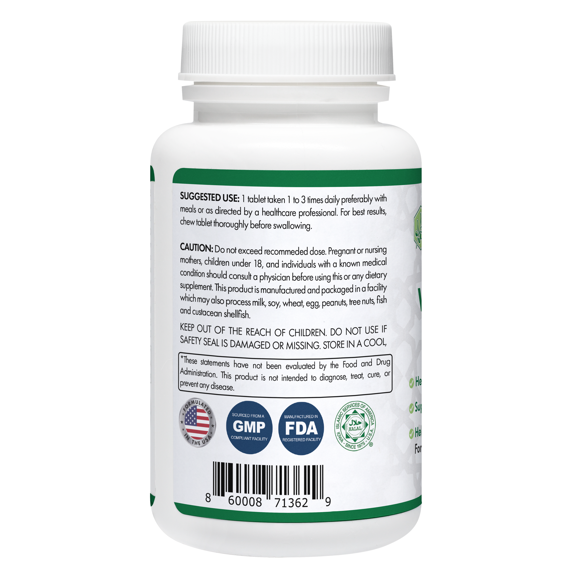 Halal Vitamin B-12 Chewable Tablets (3-Pack)
