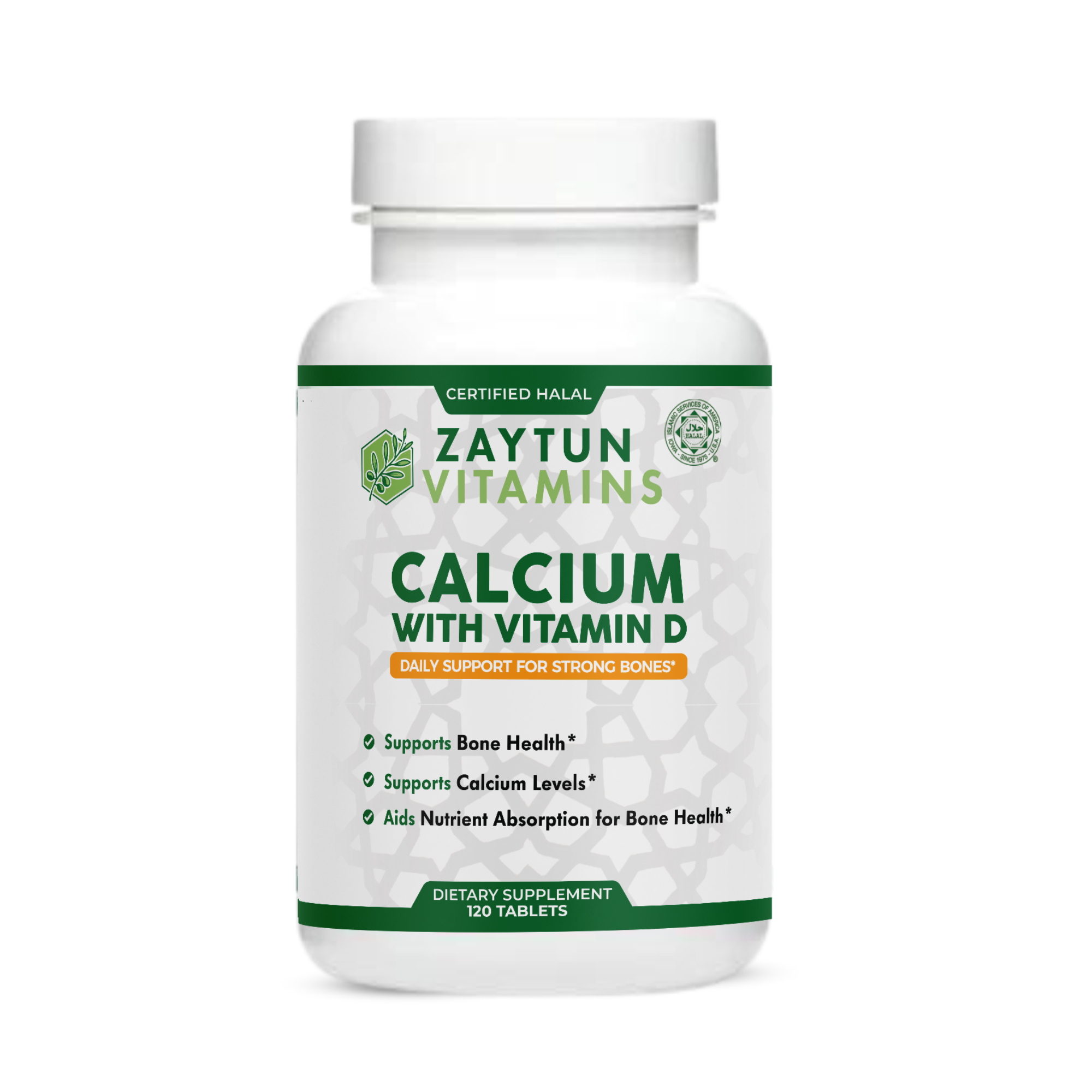 Halal Calcium + Vitamin D3 Tablets