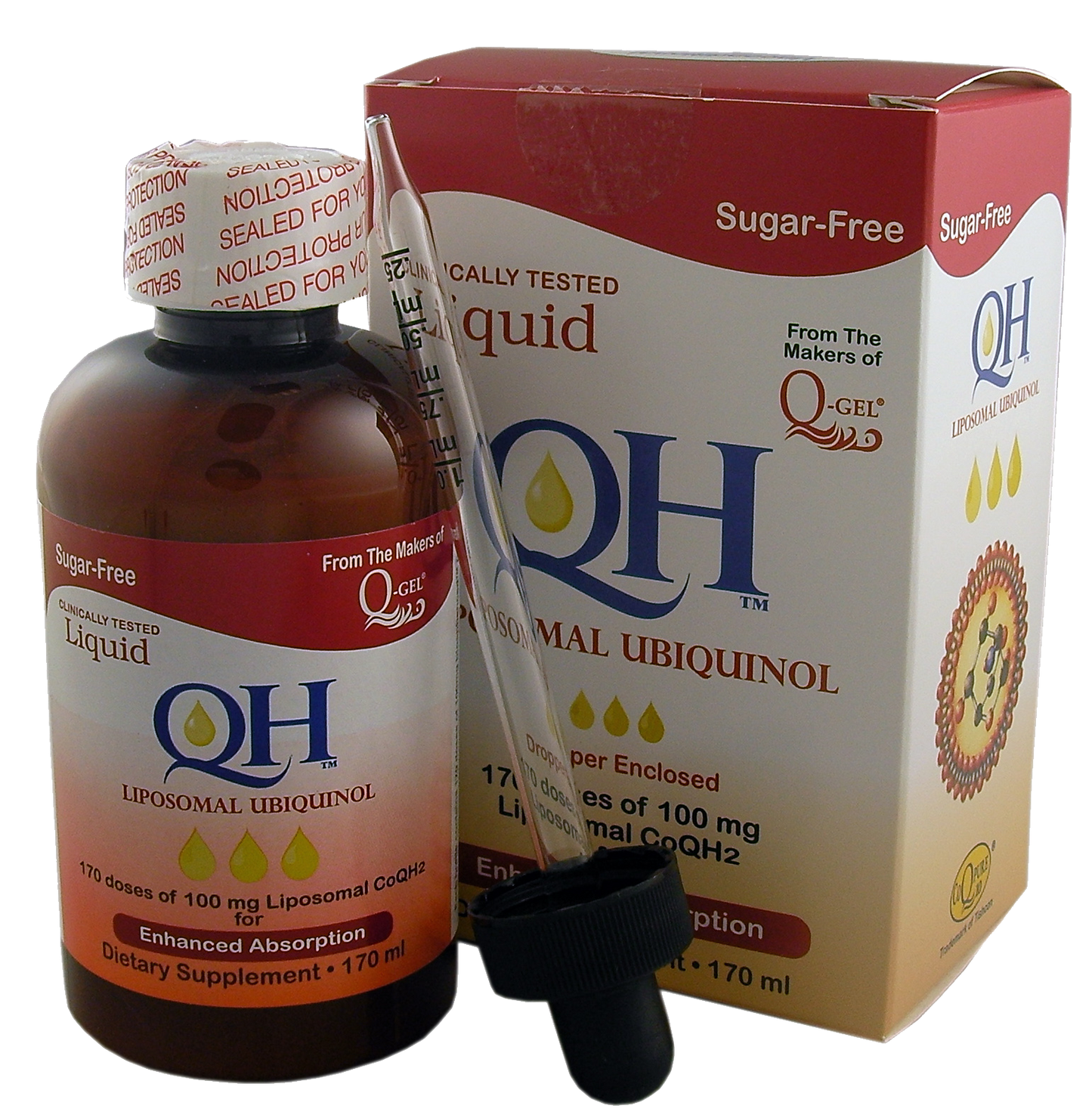 Liquid QH™ Liposomal Ubiquinol CoQ10 (170ml) Enhanced Absorption (170 mL Bottle)