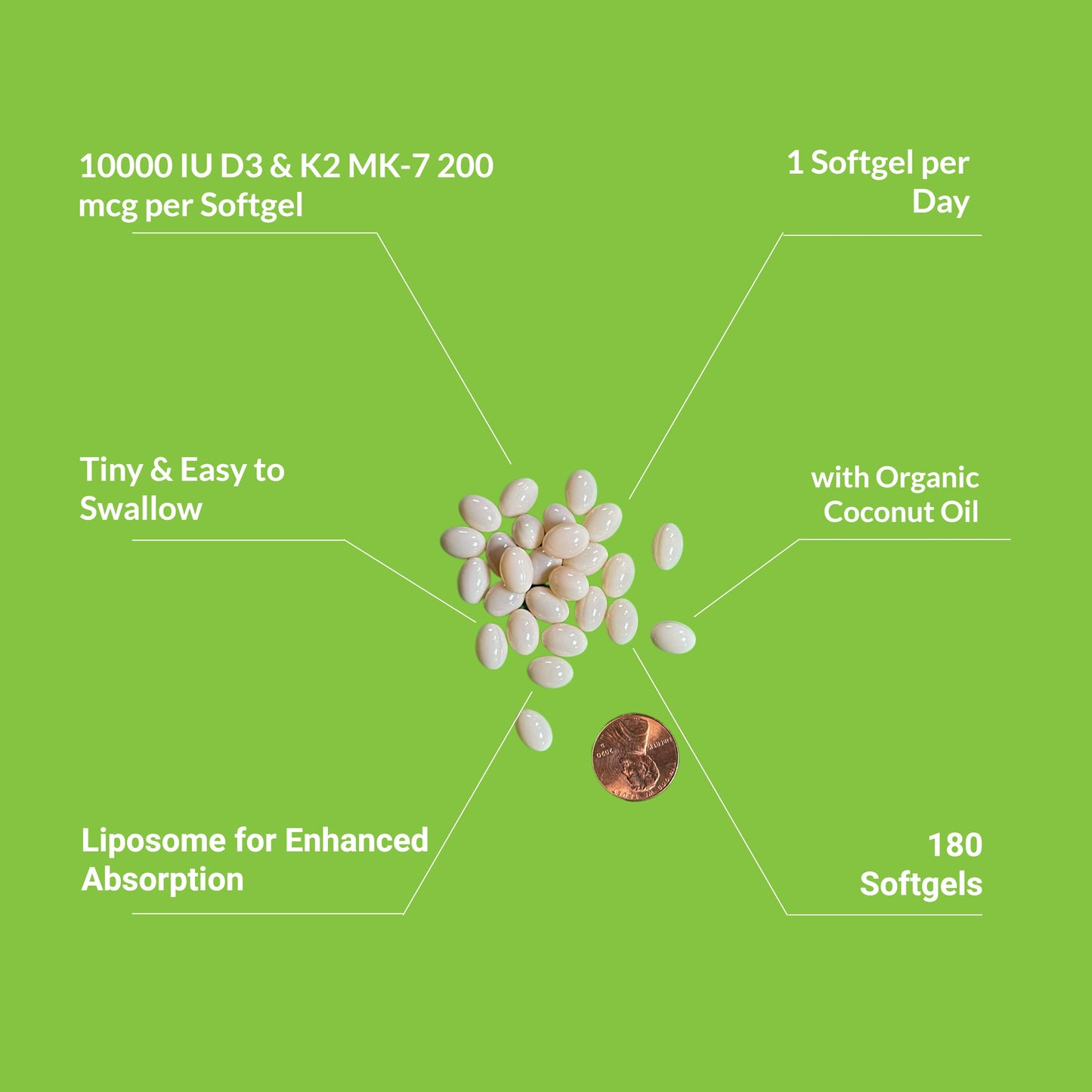 Liposomal D3 10,000IU K2 200mcg